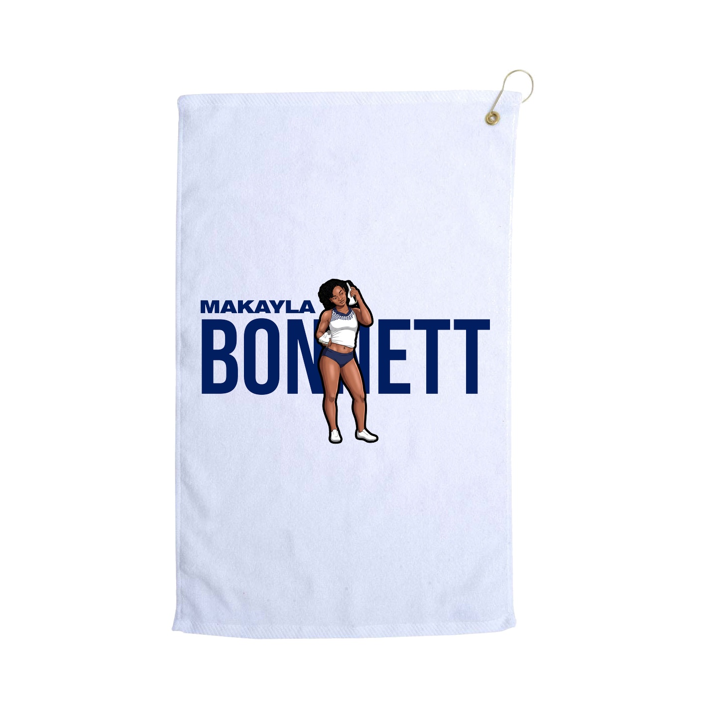 Golf Towel — Player Name in White