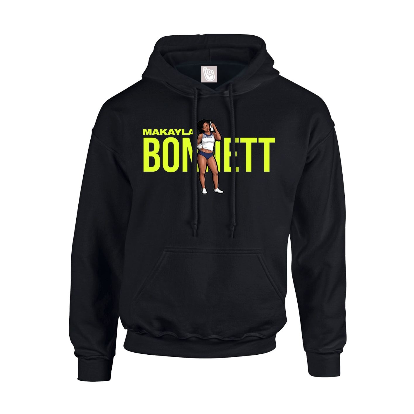 Youth Hoodie — Player Name in Black