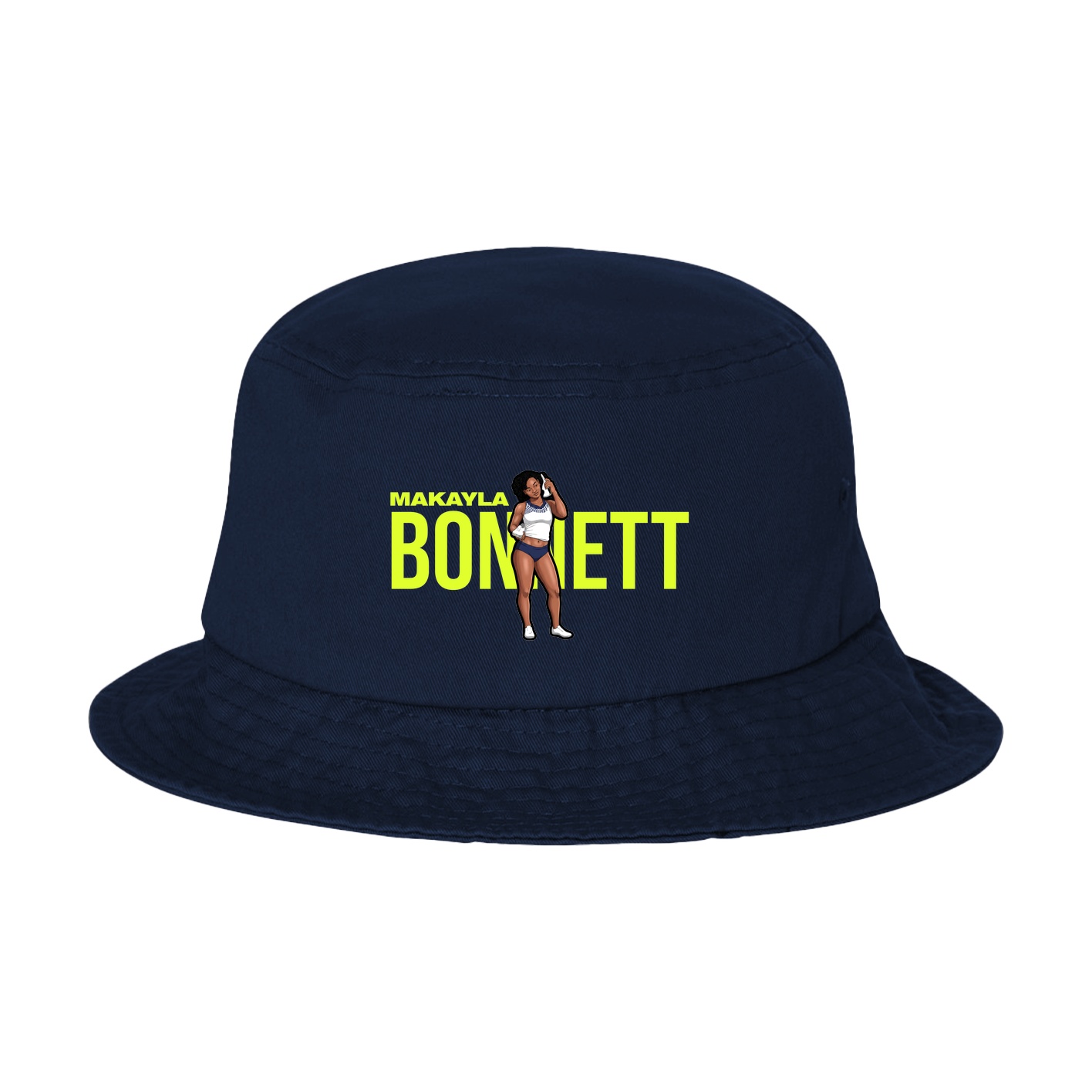 Bucket Cap — Player Name in Navy