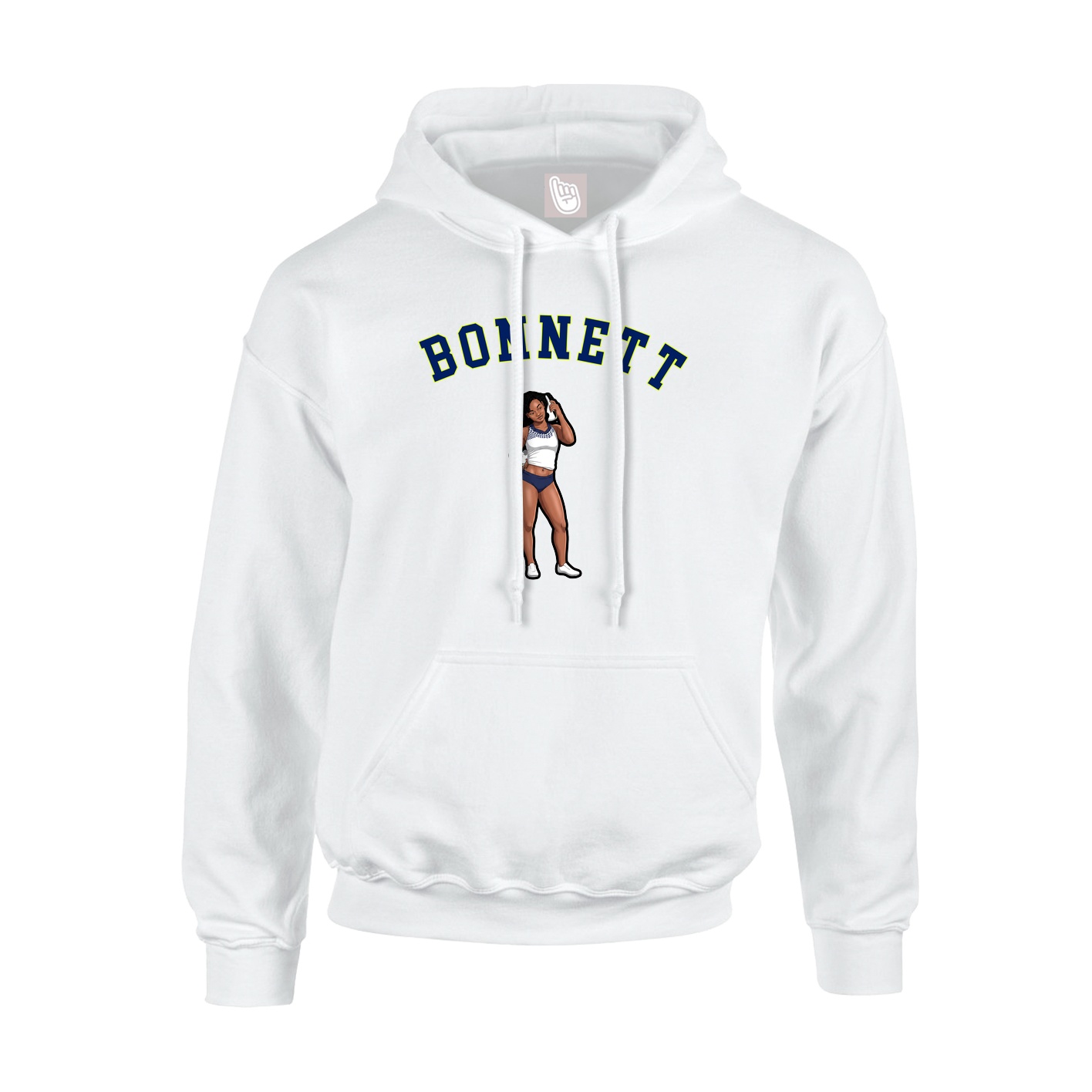 Youth Hoodie — Shirsey Arch in White