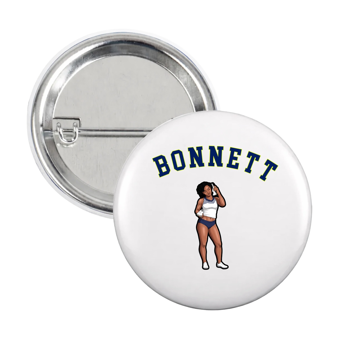 Game Day Button — Shirsey Arch in White