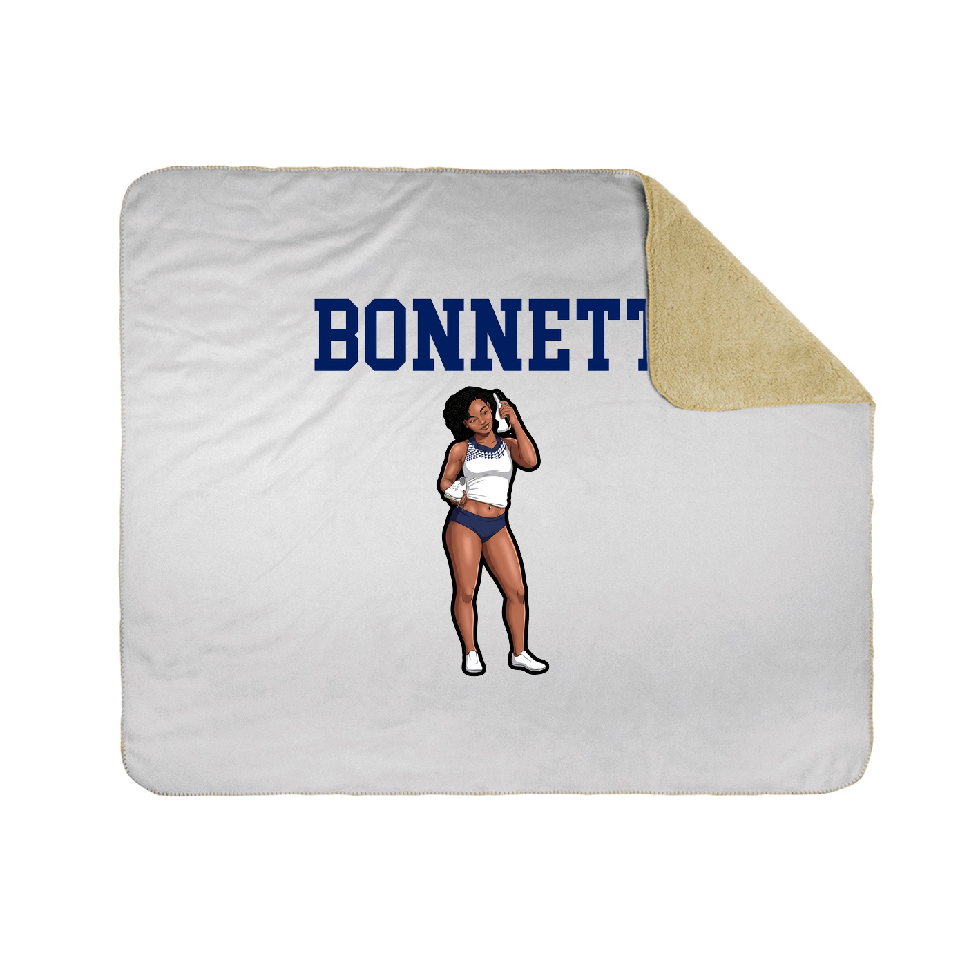 Throw Blanket — Shirsey in White