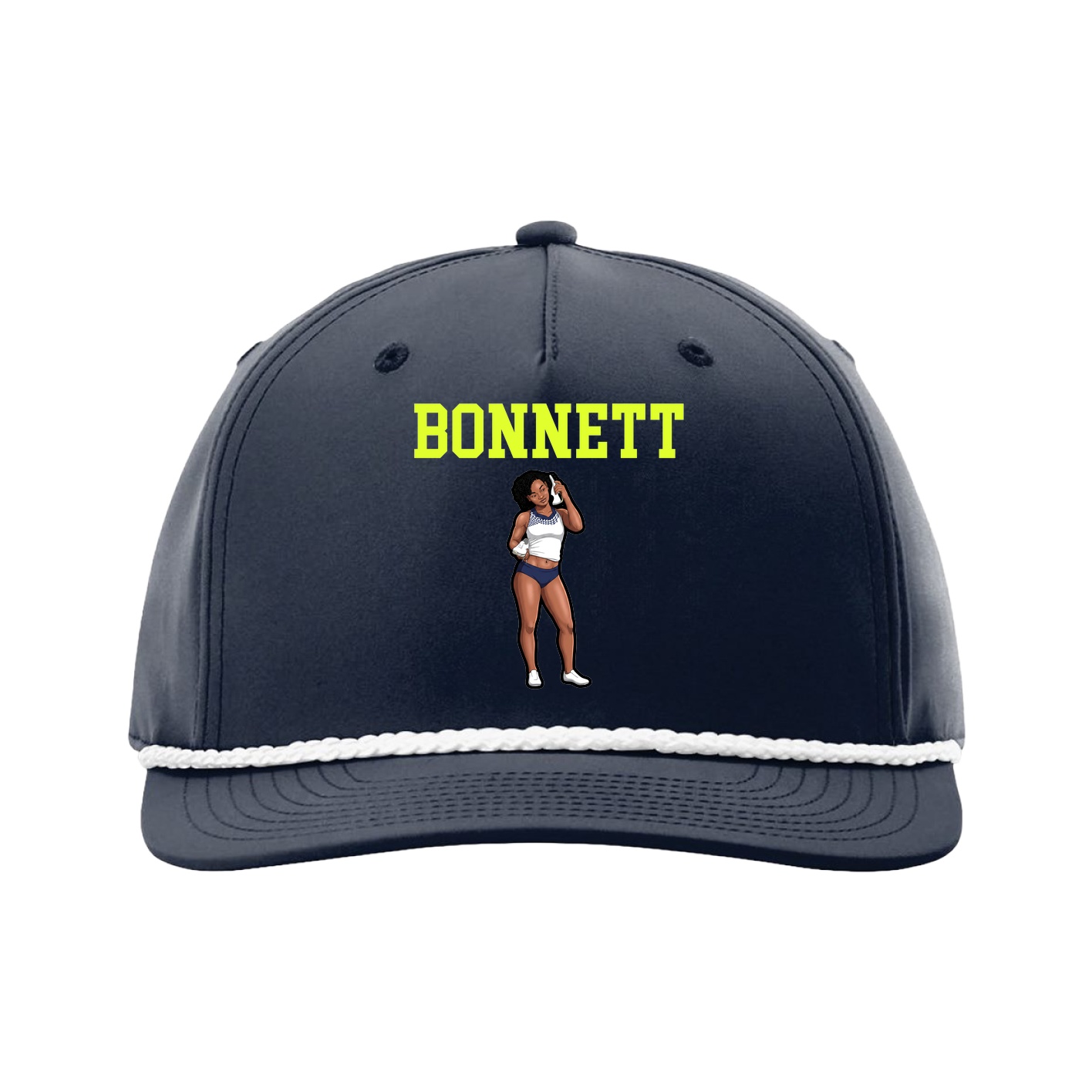 Five-Panel Classic Rope Cap — Shirsey in Navy