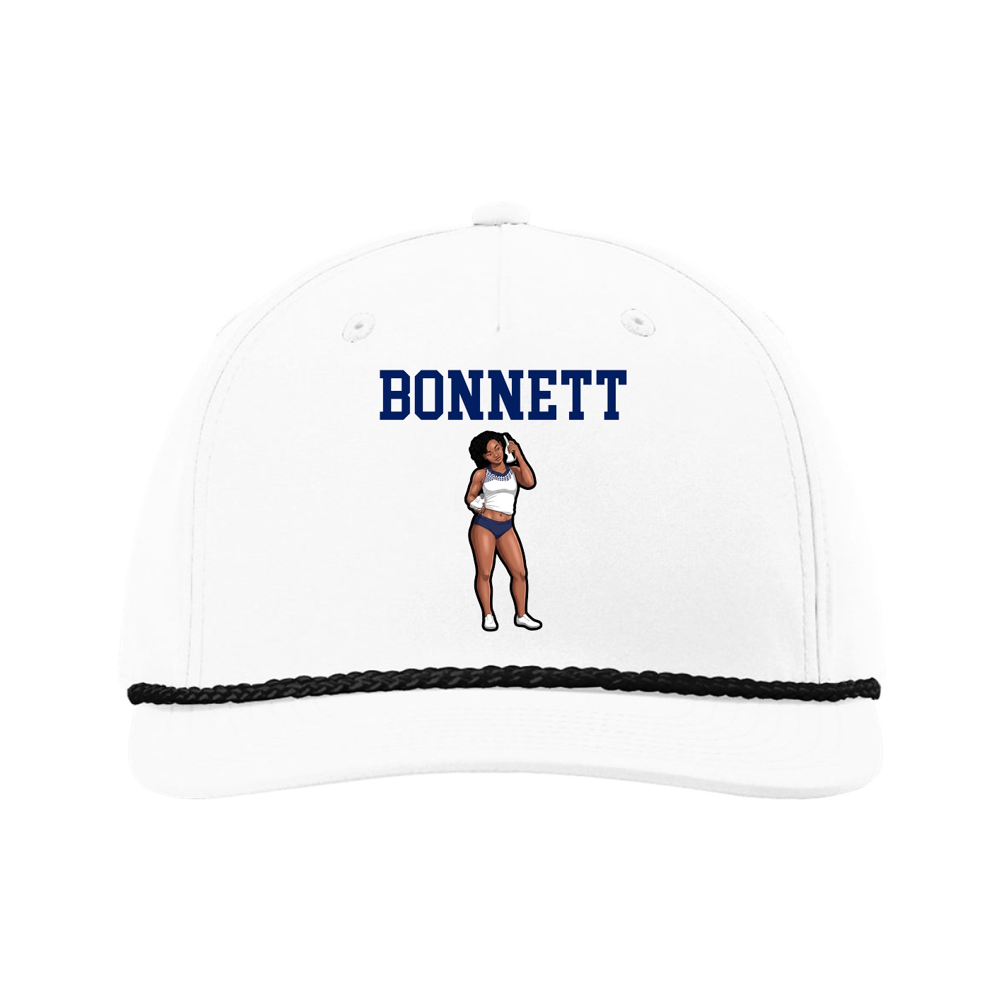 Five-Panel Classic Rope Cap — Shirsey in White