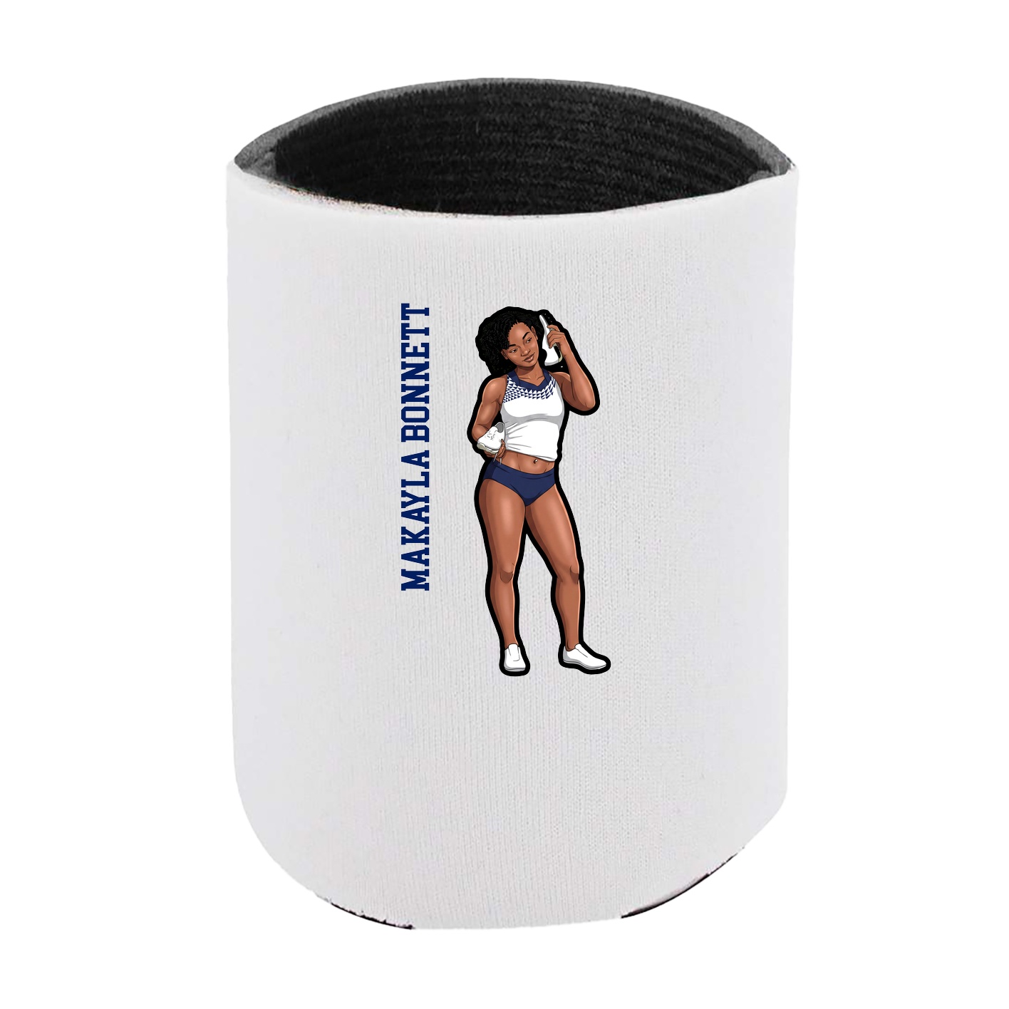 Can Holder — Name Vertical in White