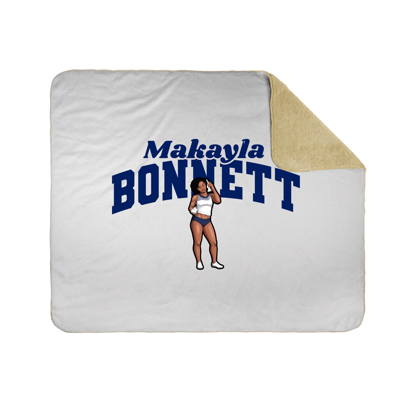 Throw Blanket — Signature Arch in White