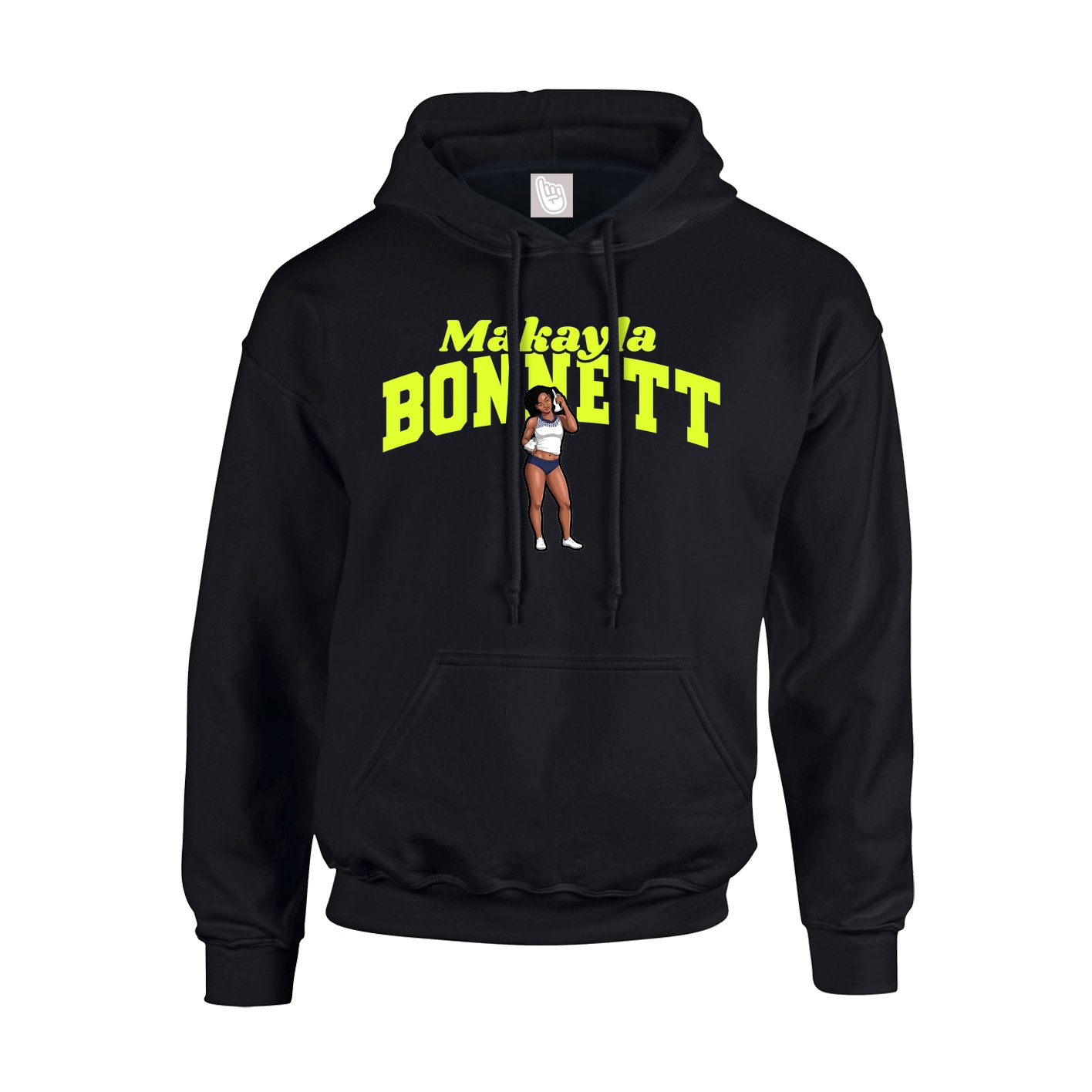 Youth Hoodie — Signature Arch in Black