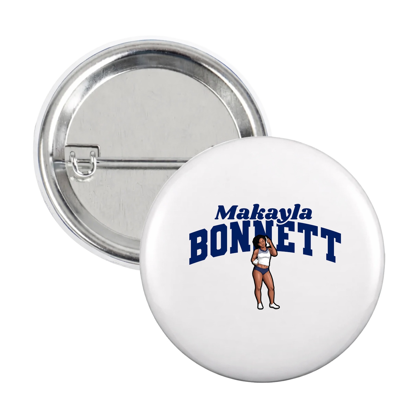 Game Day Button — Signature Arch in White