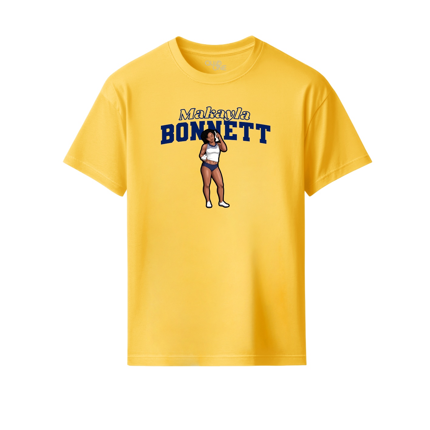 Youth Tee — Name Arch in Yellow