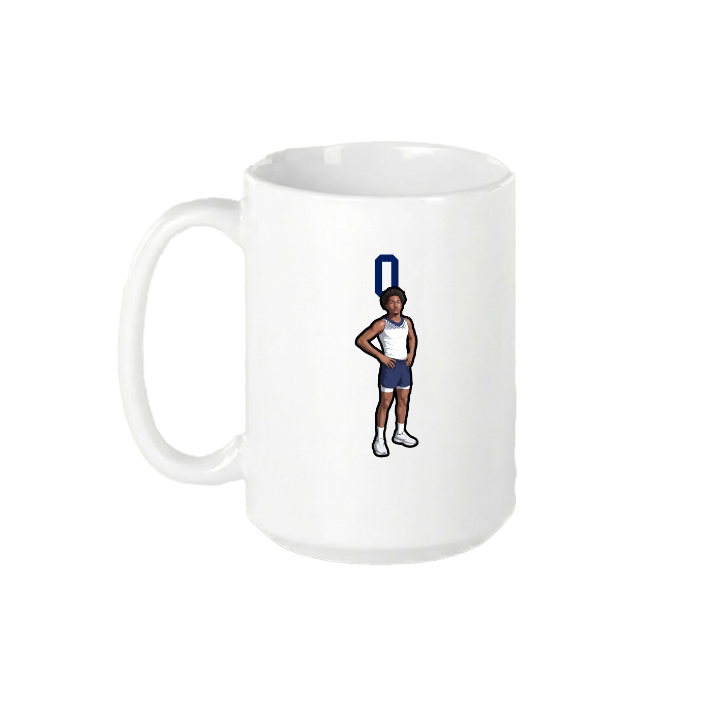 15oz Coffee Mug — Number Top in White