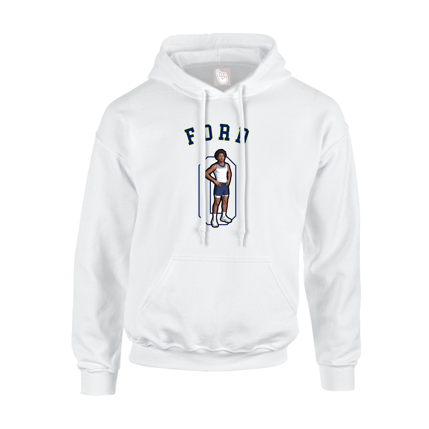 Youth Hoodie — Shirsey Arch in White