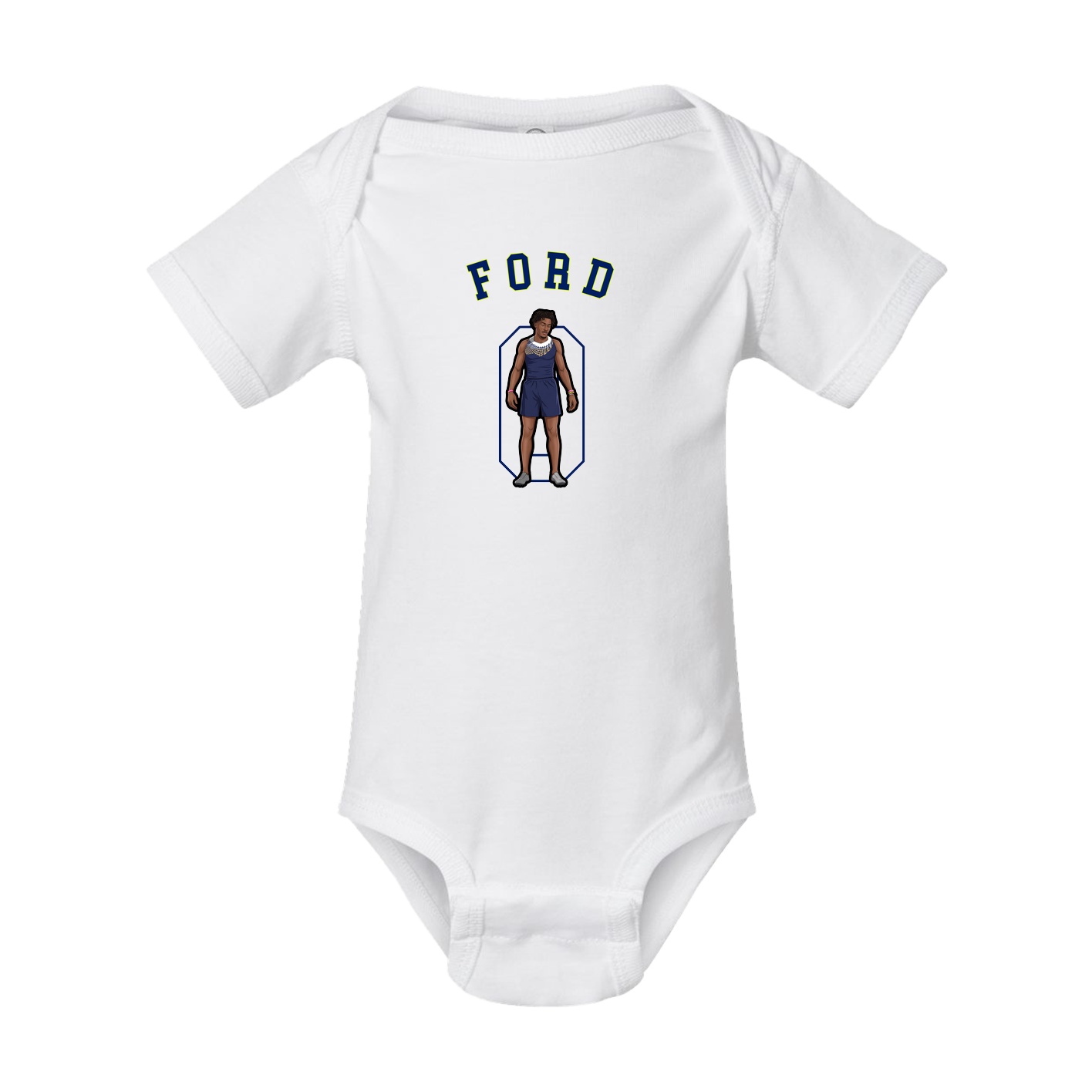 Baby Onesie — Shirsey Arch in White