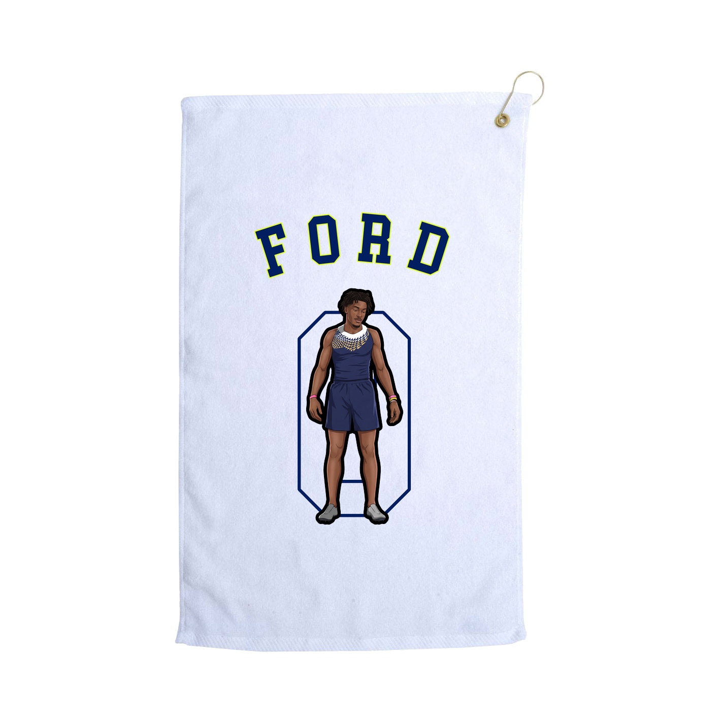 Golf Towel — Shirsey Arch in White
