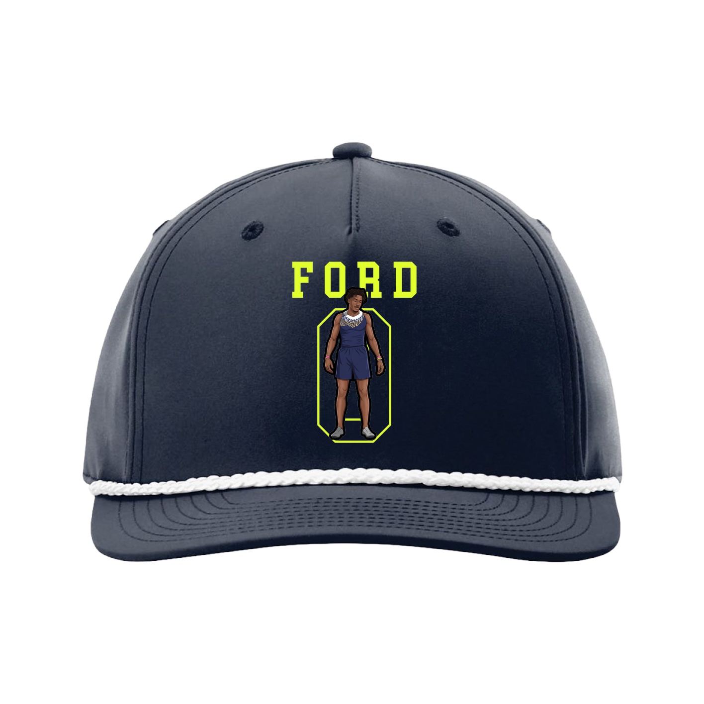 Five-Panel Classic Rope Cap — Shirsey in Navy