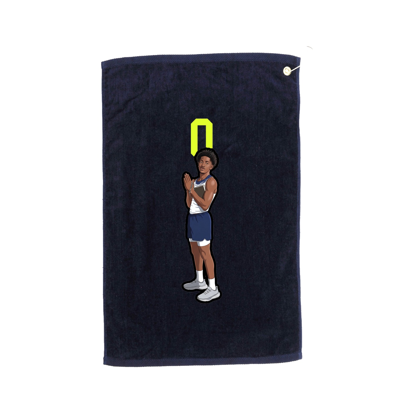 Golf Towel — Number Top in Navy