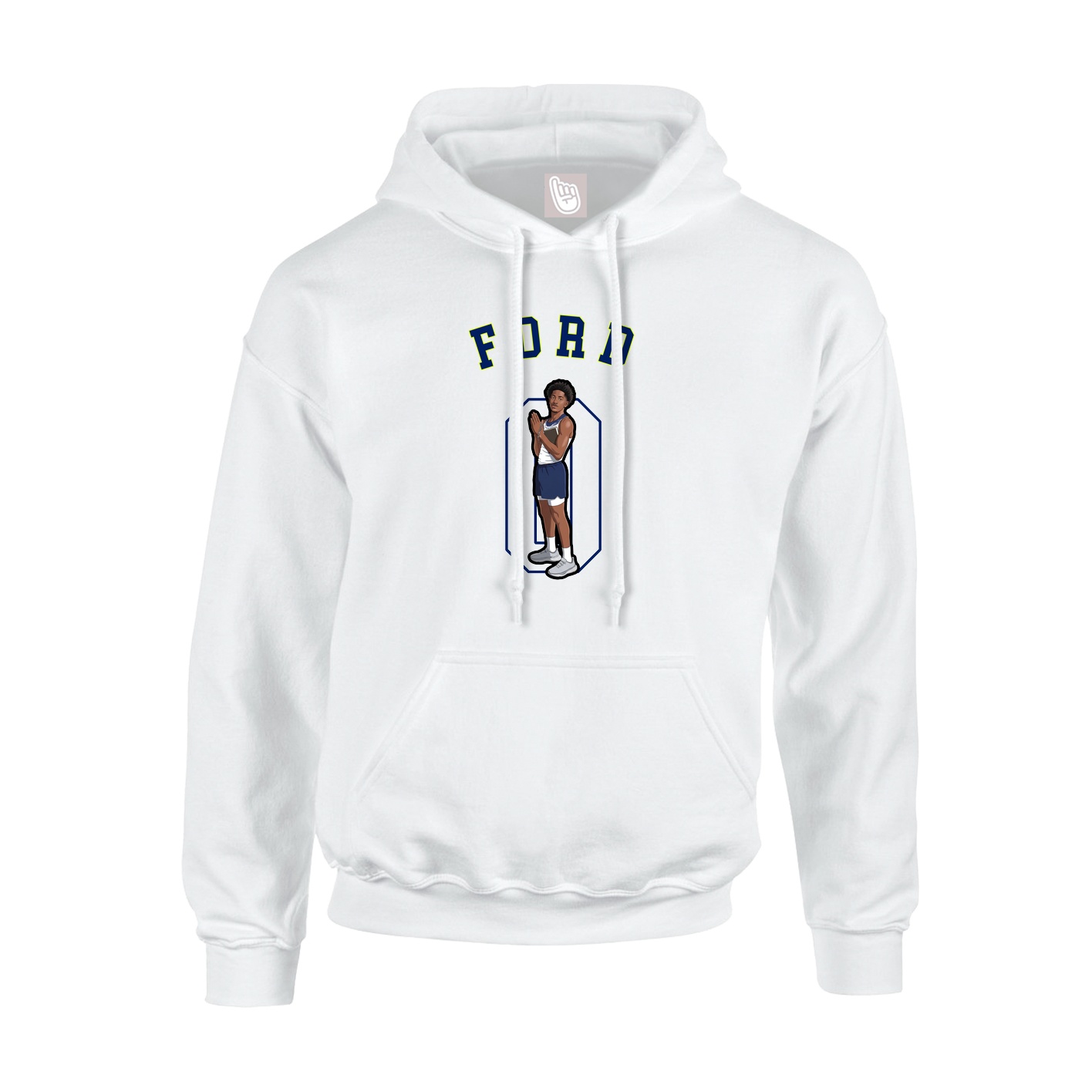 Youth Hoodie — Shirsey Arch in White