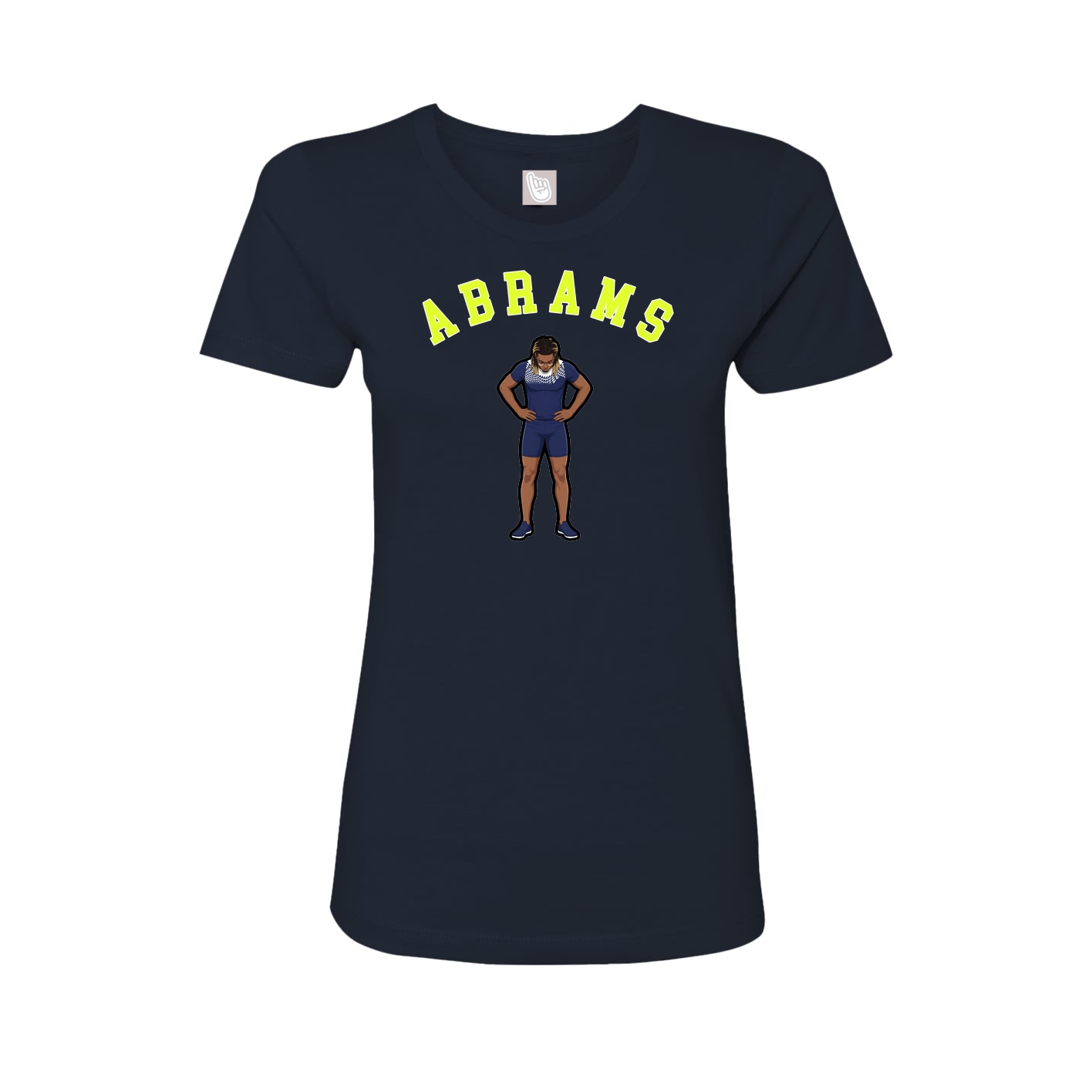 Fitted Women's Tee — Shirsey Arch in Navy