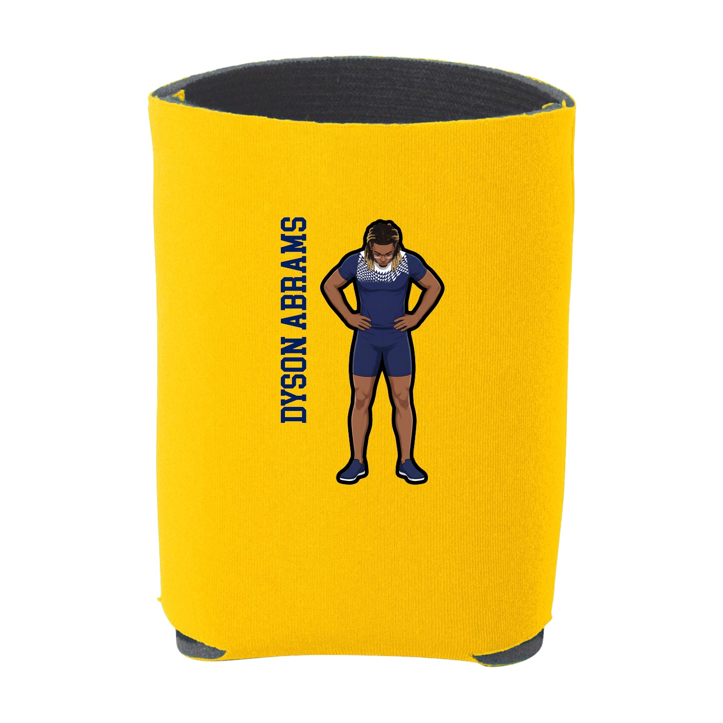 Can Holder — Name Vertical in Yellow