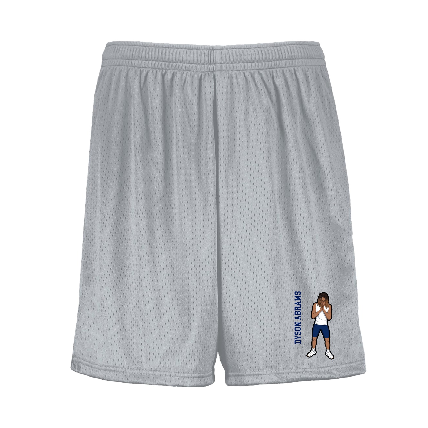 Shorts — Name Vertical in Silver
