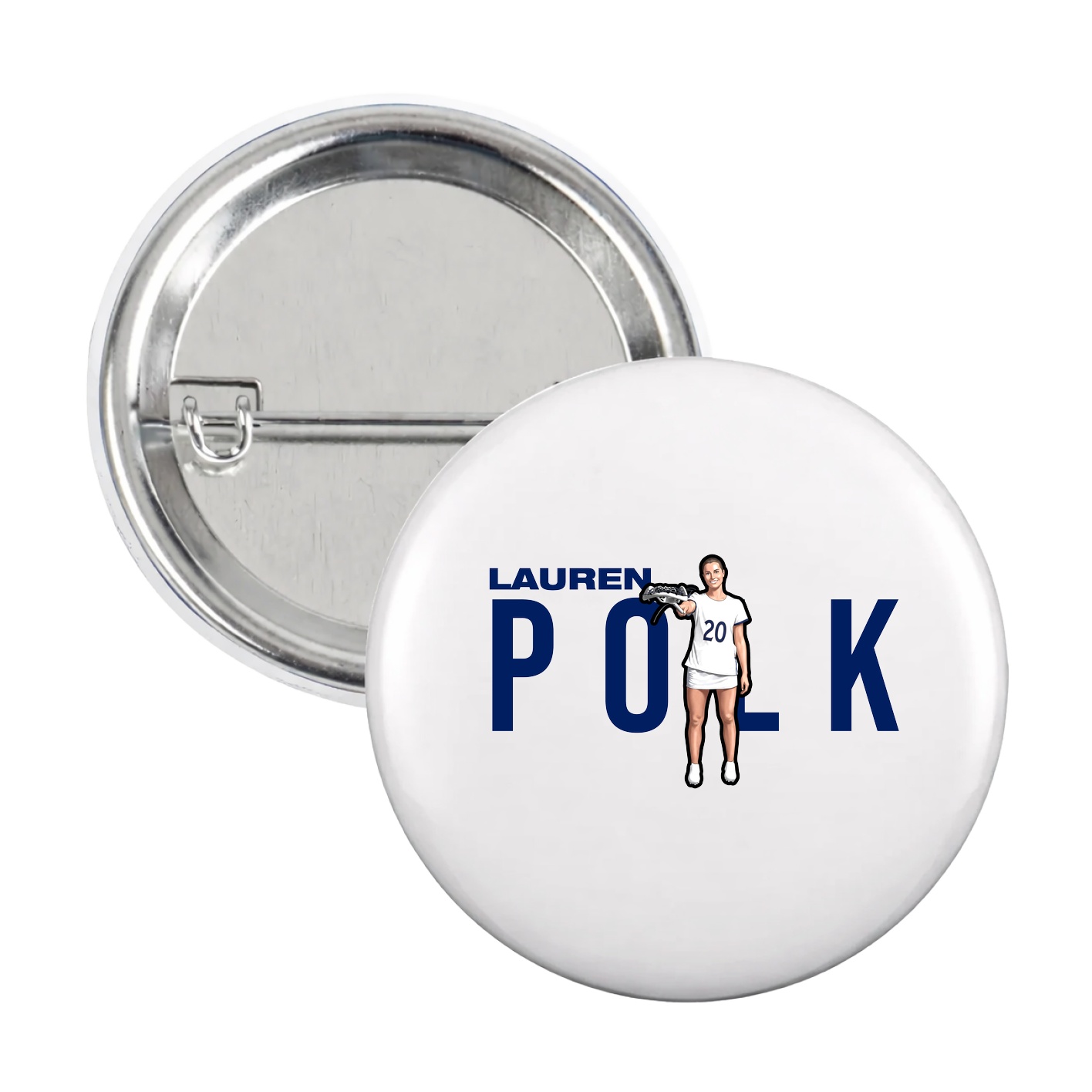 Game Day Button — Player Name in White