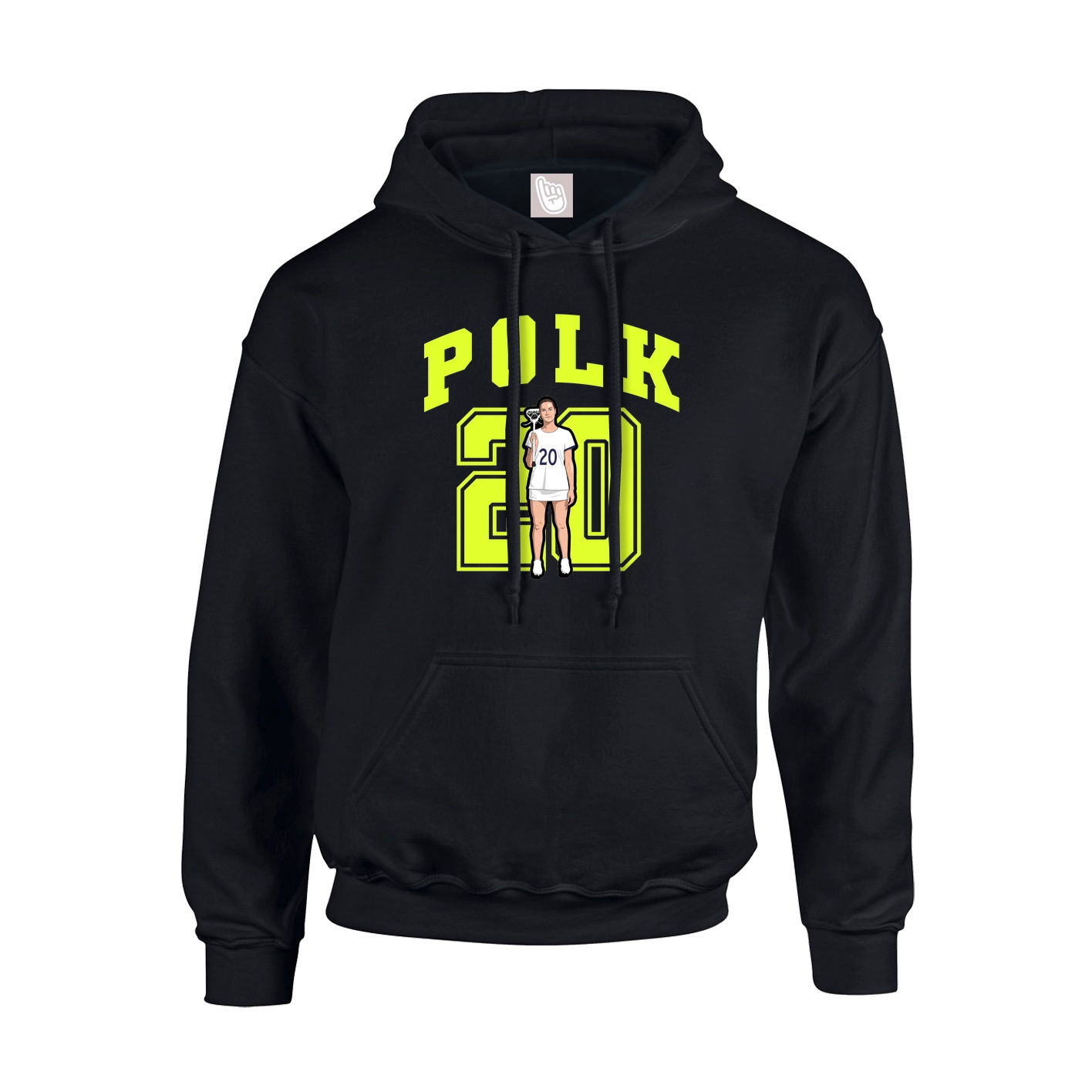 Youth Hoodie — Number in Black