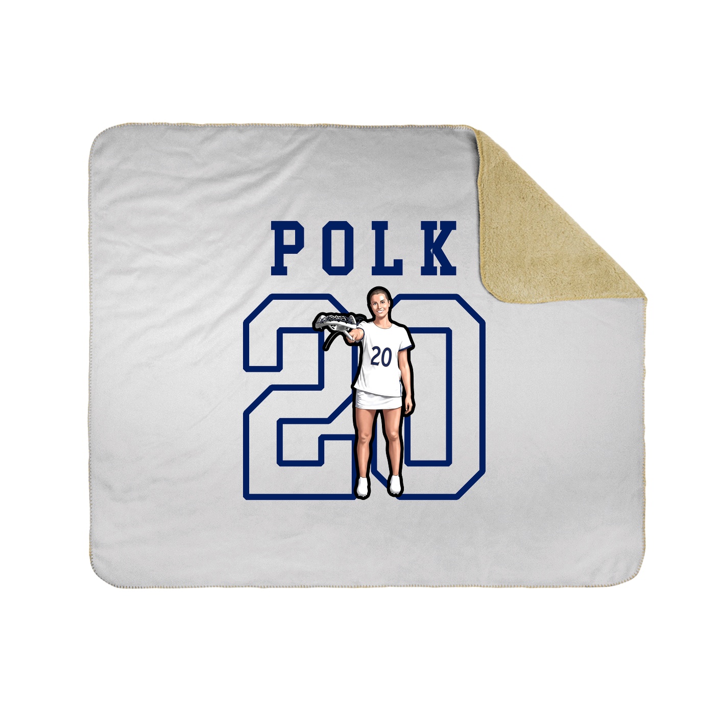 Throw Blanket — Shirsey in White