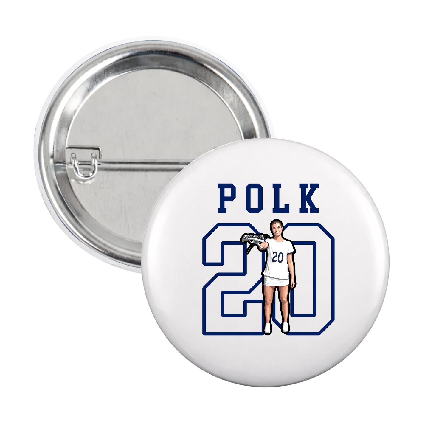 Game Day Button — Shirsey in White