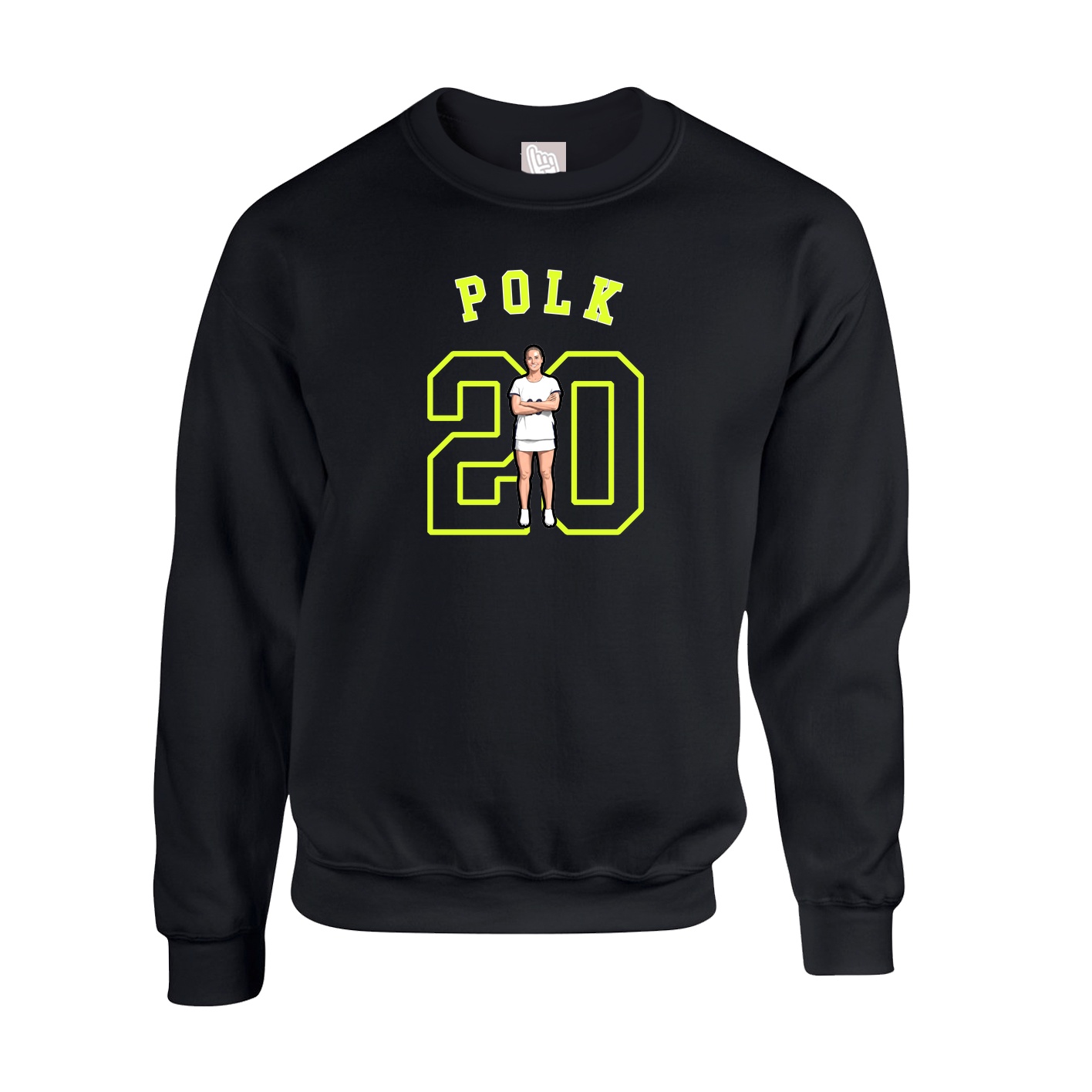 Fleece Crew — Shirsey Arch in Black