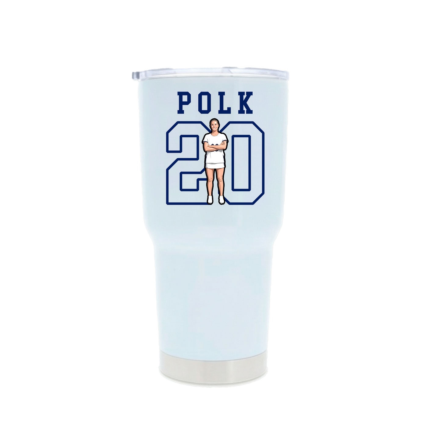 30oz Stainless Steel Tumbler — Shirsey in White