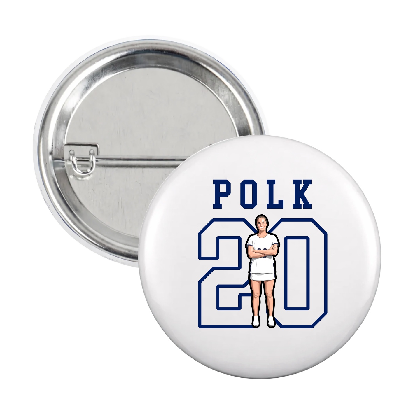 Game Day Button — Shirsey in White