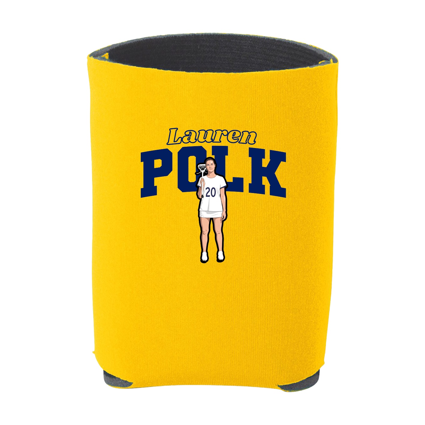 Can Holder — Name Arch in Yellow