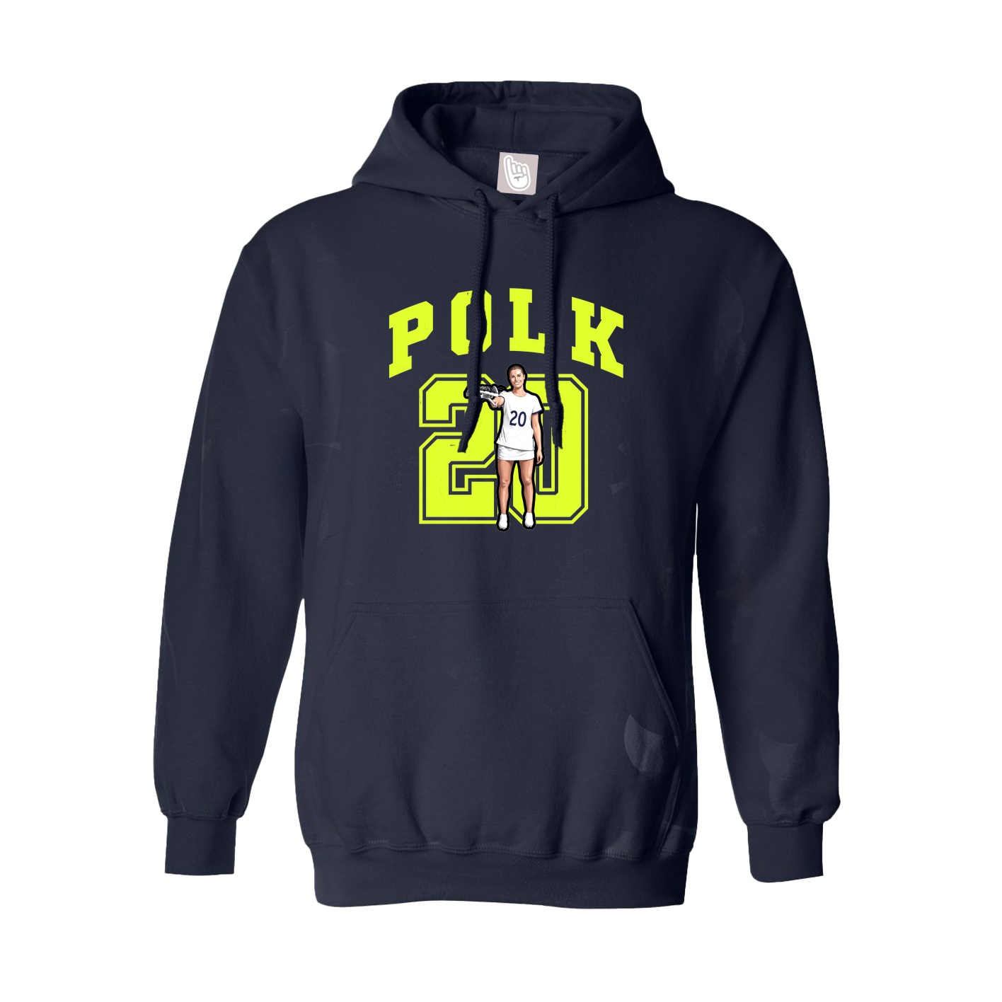 Hoodie — Number in Navy
