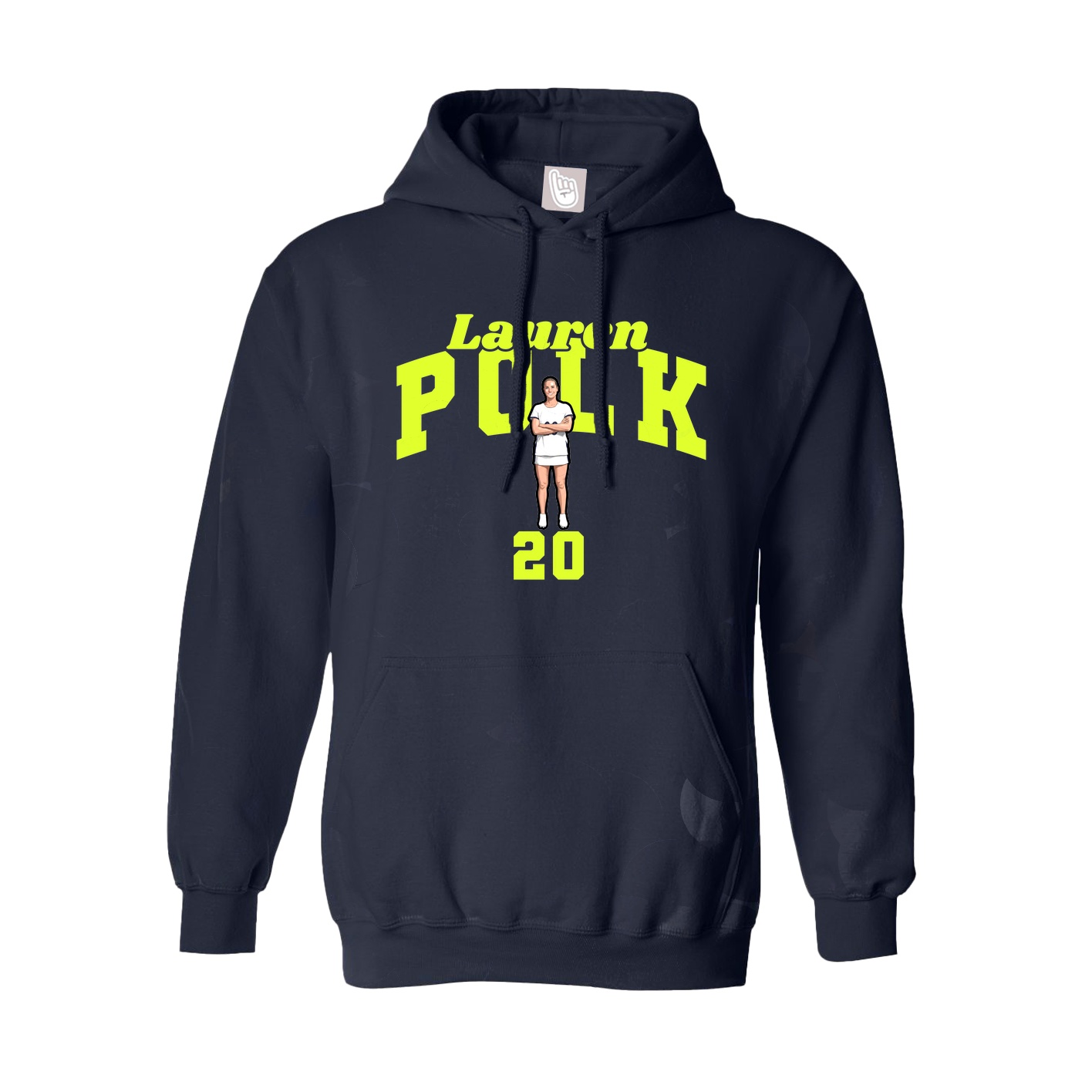 Youth Hoodie — Signature Arch in Navy