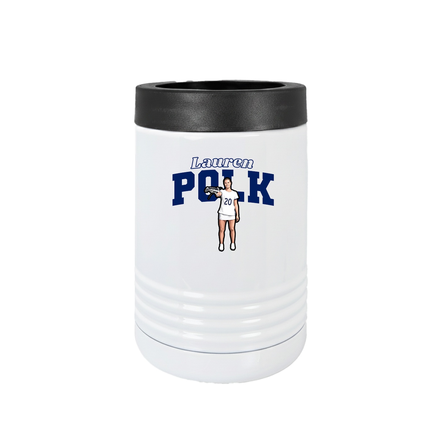 Beverage Holder — Name Arch in White