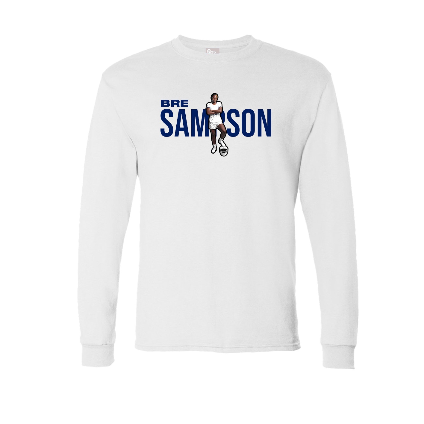 Long Sleeve Tee — Player Name in White