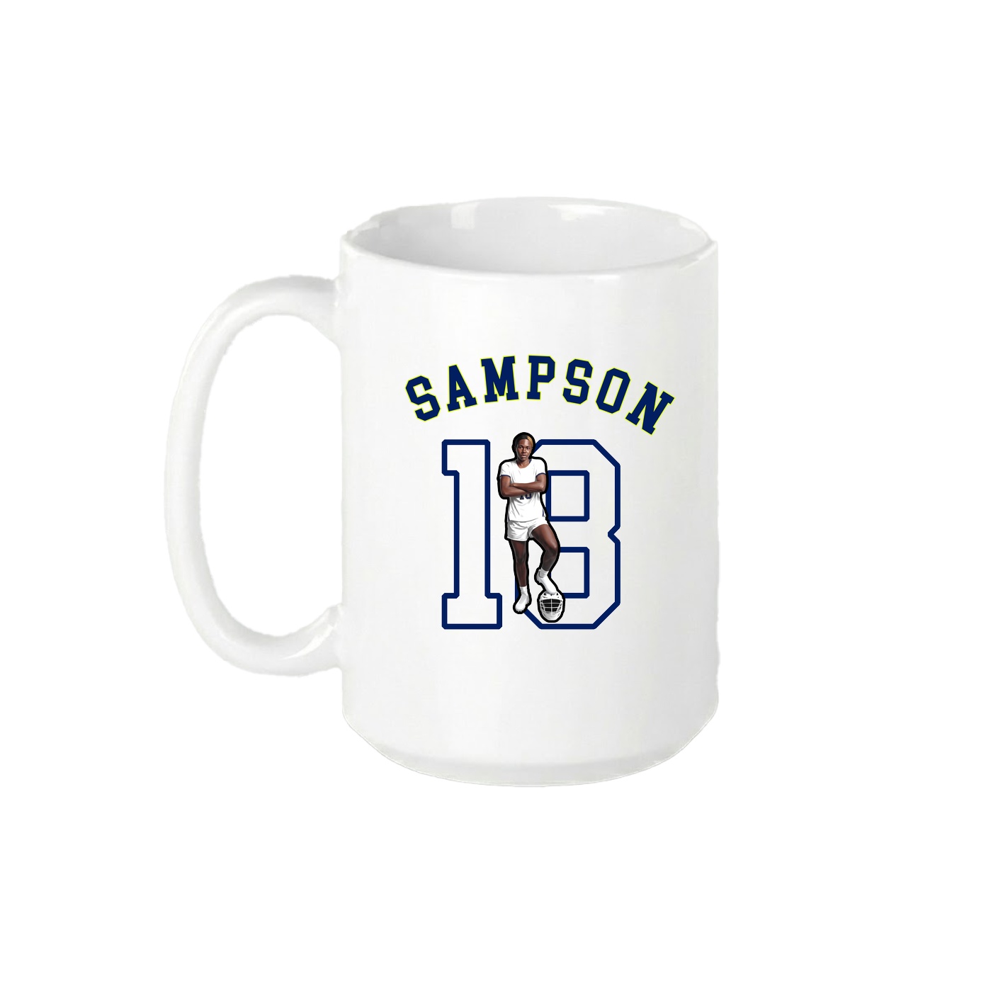 15oz Coffee Mug — Shirsey Arch in White