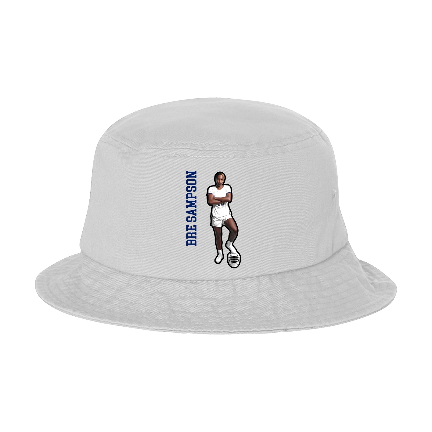 Bucket Cap — Name Vertical in White