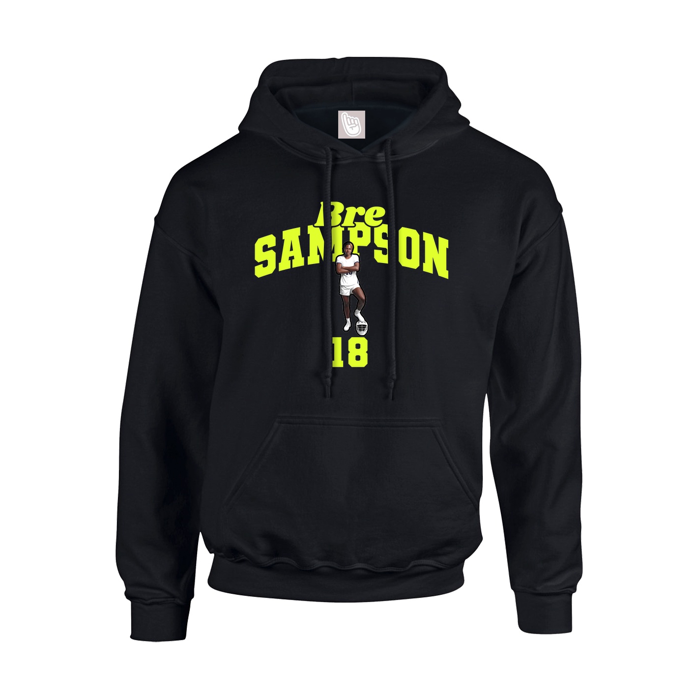 Youth Hoodie — Signature Arch in Black