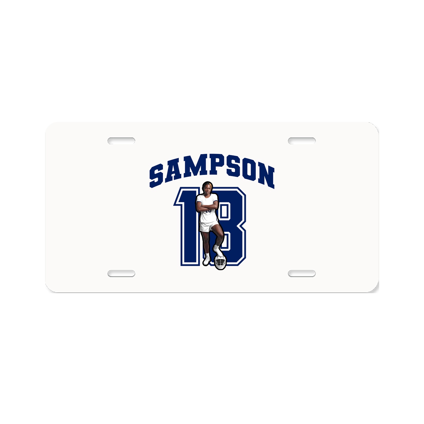 License Plate — Number in Classic