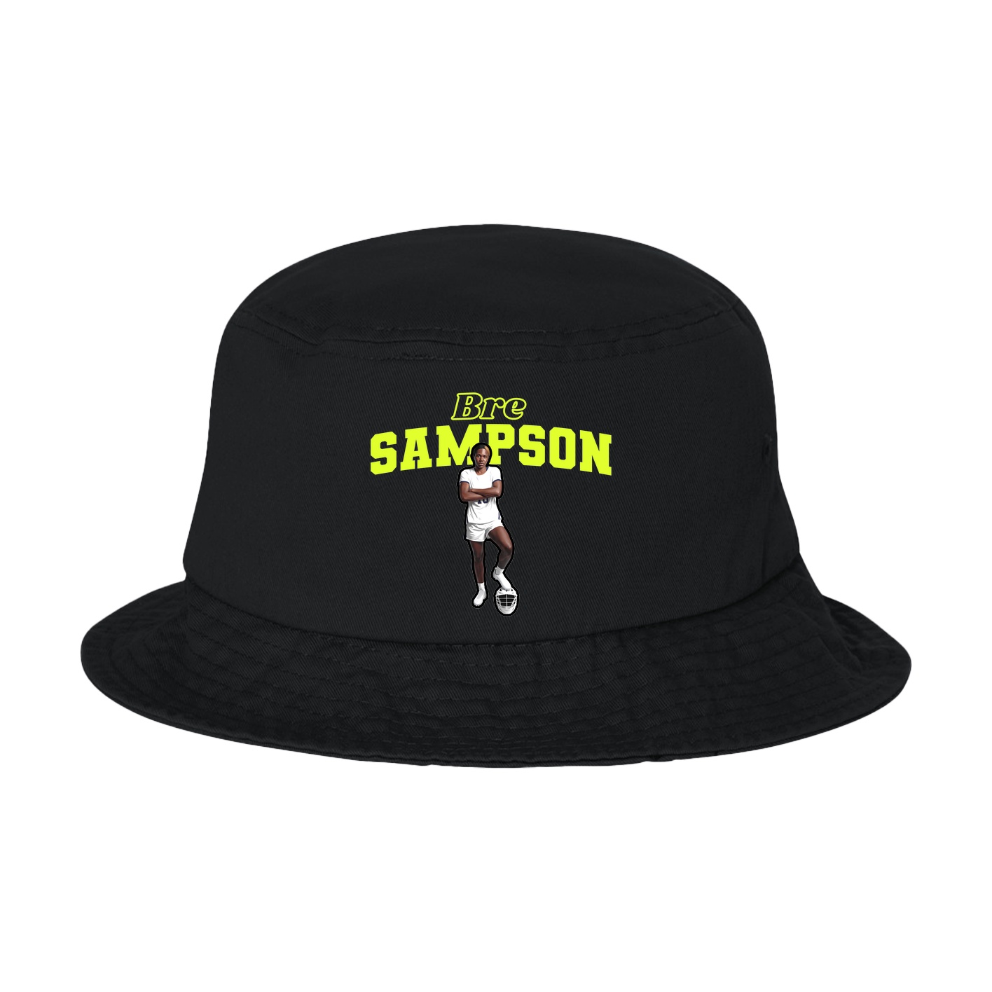 Bucket Cap — Name Arch in Black