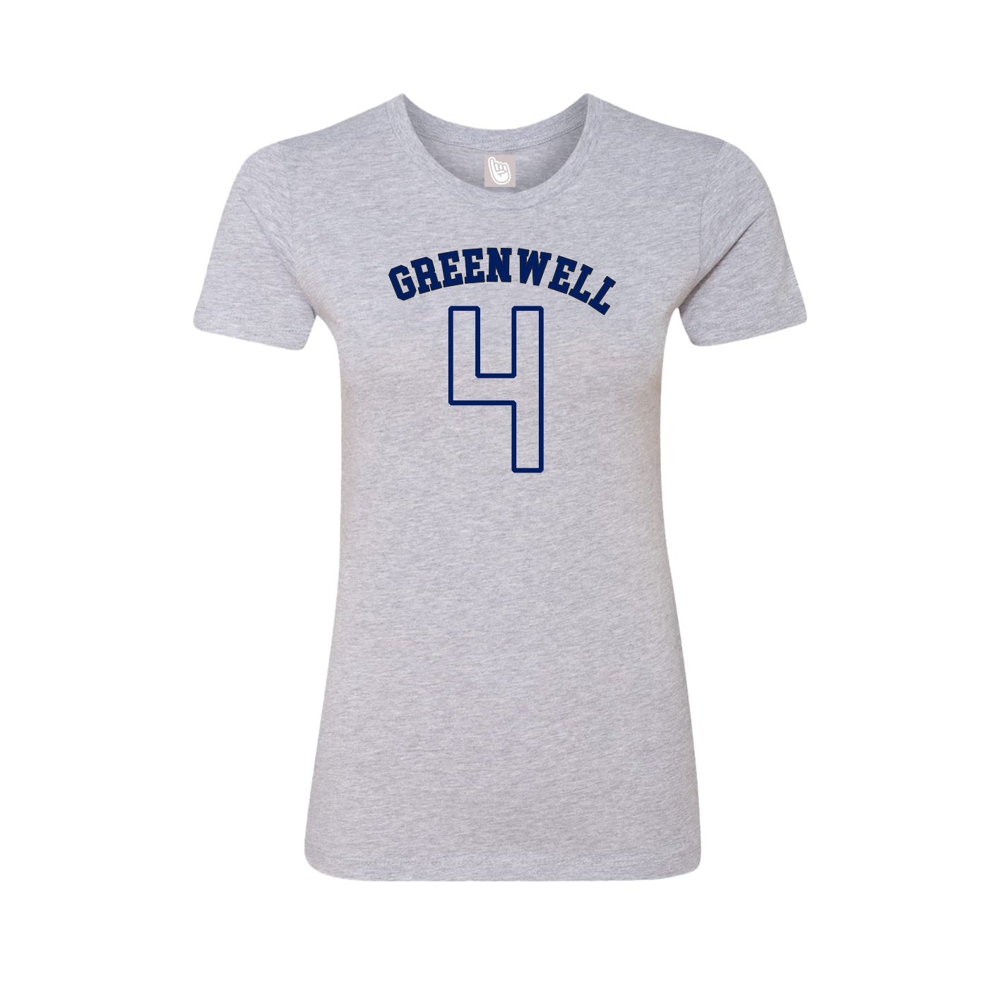 Fitted Women's Tee — Shirsey Arch in Grey