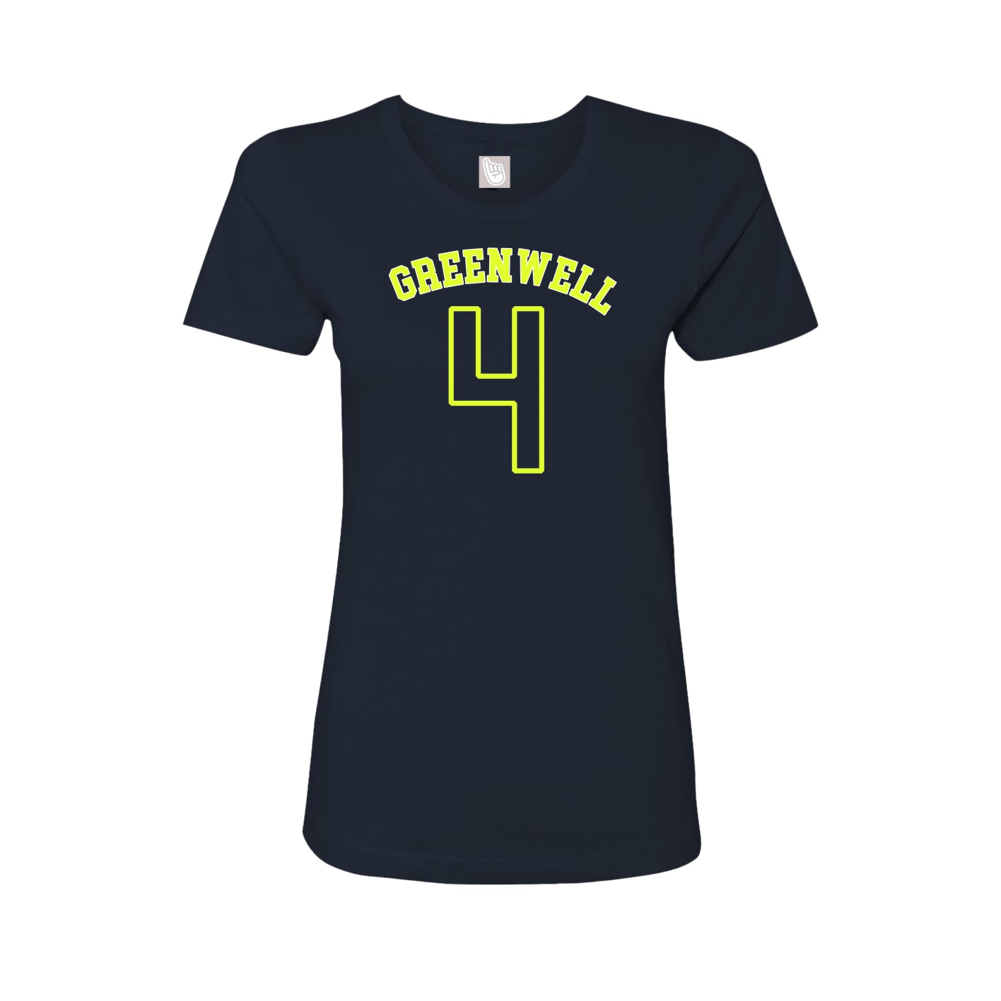 Fitted Women's Tee — Shirsey Arch in Navy