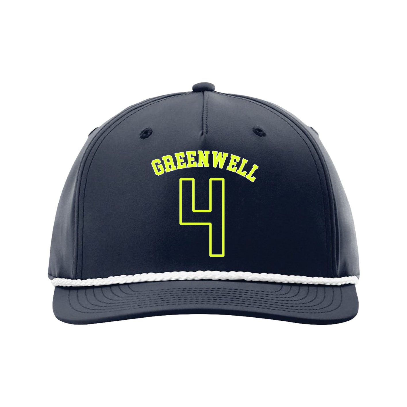 Five-Panel Classic Rope Cap — Shirsey Arch in Navy