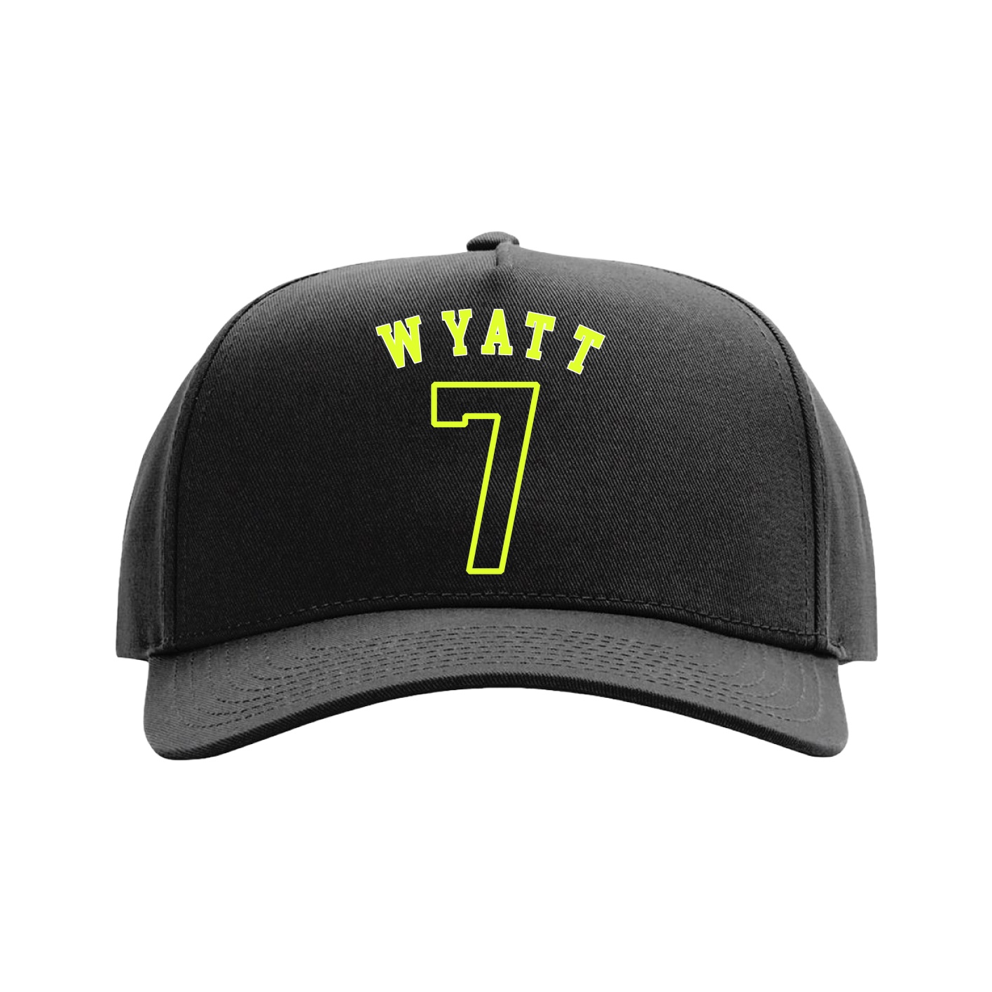 Full Fabric Five-Panel Champ Cap — Shirsey Arch in Black
