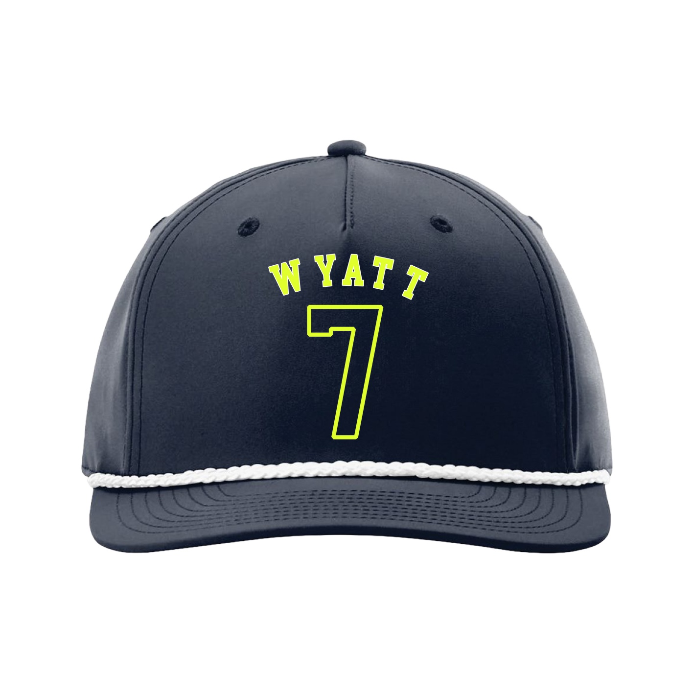 Five-Panel Classic Rope Cap — Shirsey Arch in Navy