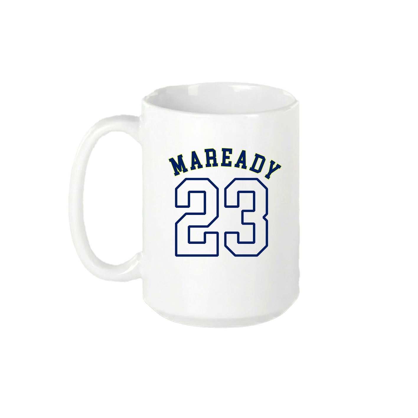 15oz Coffee Mug — Shirsey Arch in White
