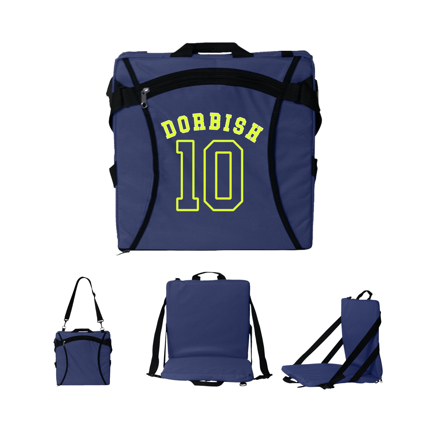 Folding Stadium Seat — Shirsey Arch in Navy