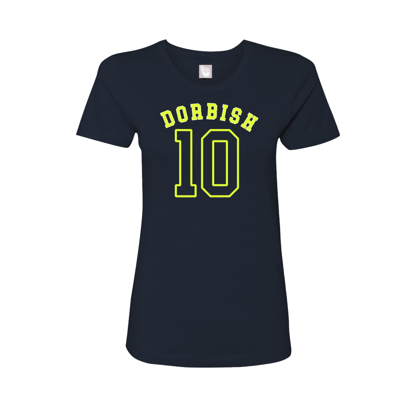 Fitted Women's Tee — Shirsey Arch in Navy