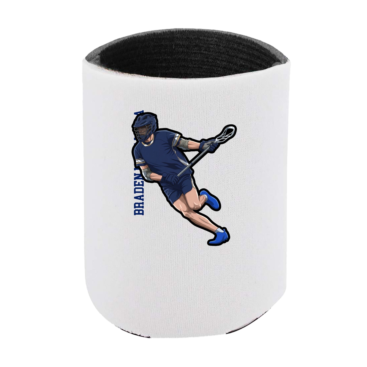 Can Holder — Name Vertical in White