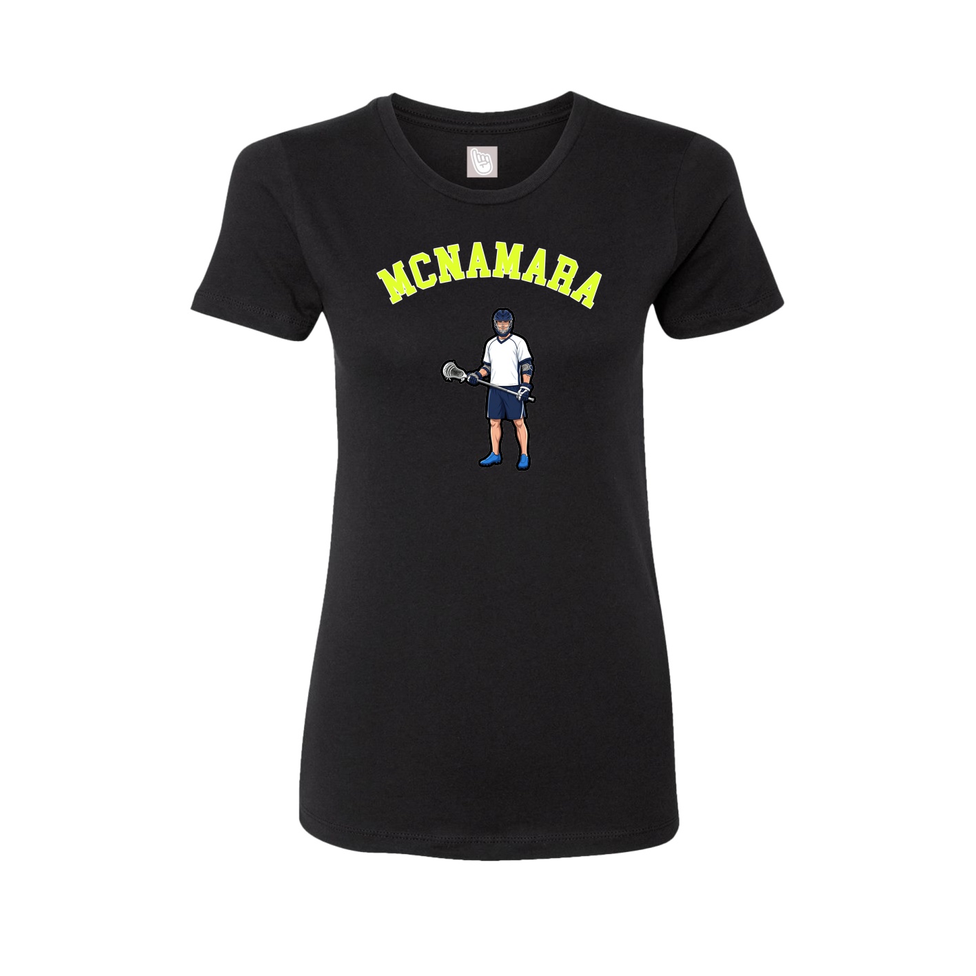 Fitted Women's Tee — Shirsey Arch in Black
